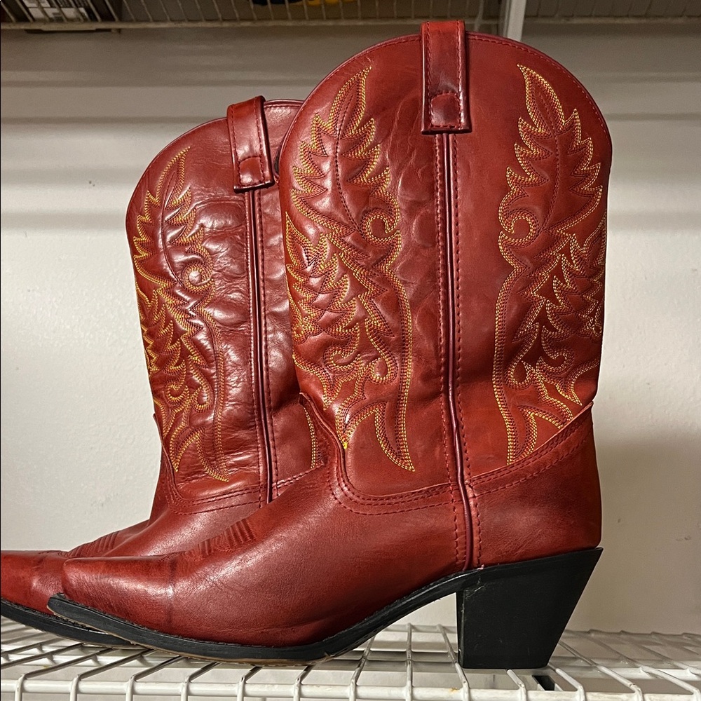 Laredo Red Heeled Western Boots